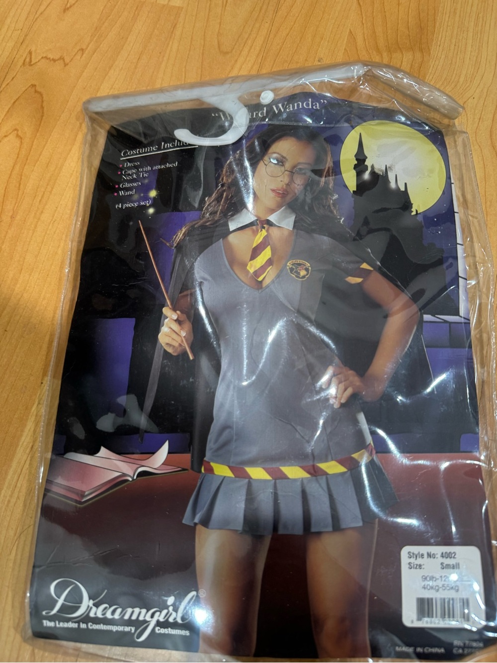 Dreamgirl Girls' Gryffindor-Inspired Grey & Maroon School Costume - Small